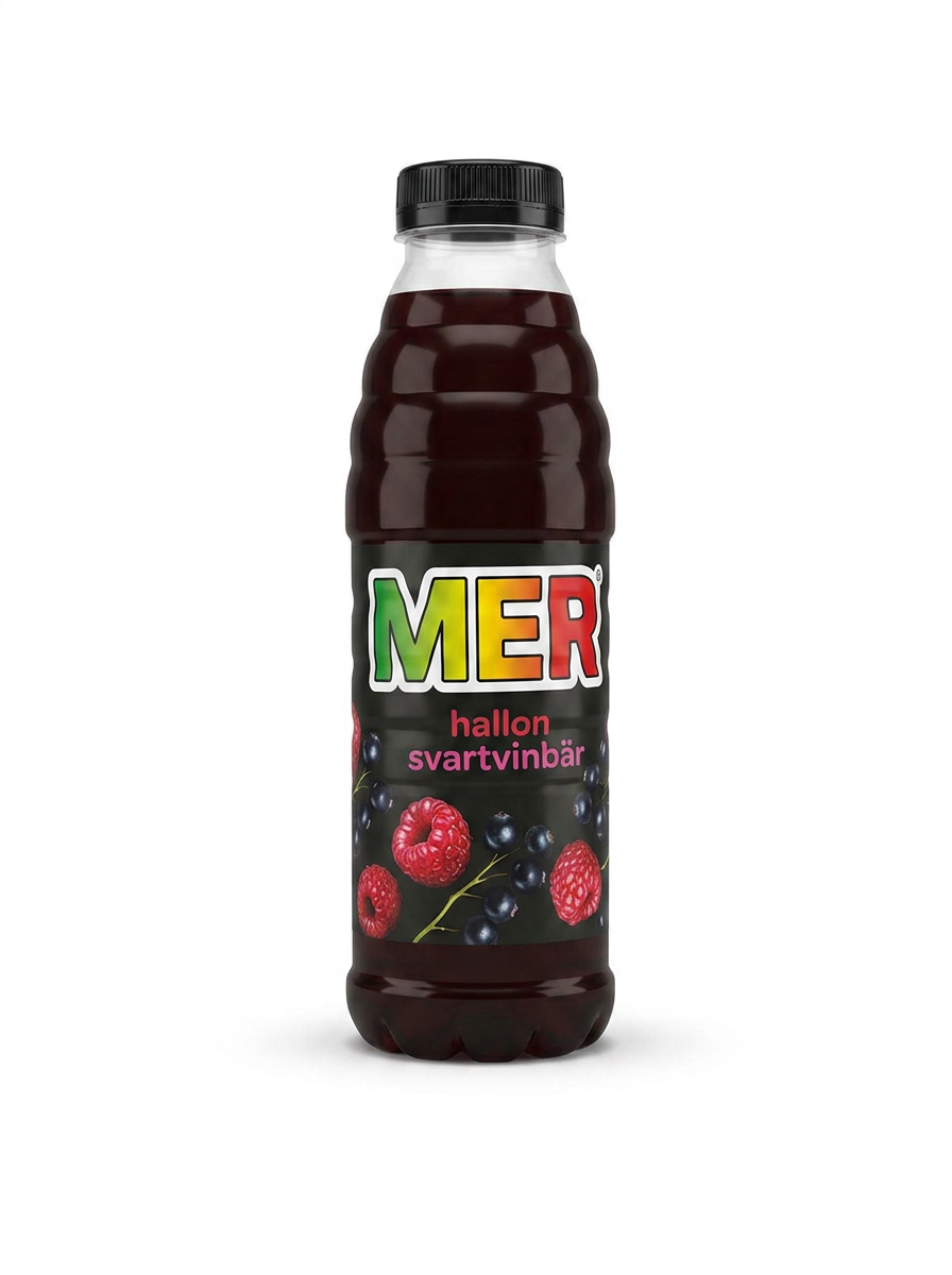 MER Hallon Svartvinbär 50cl